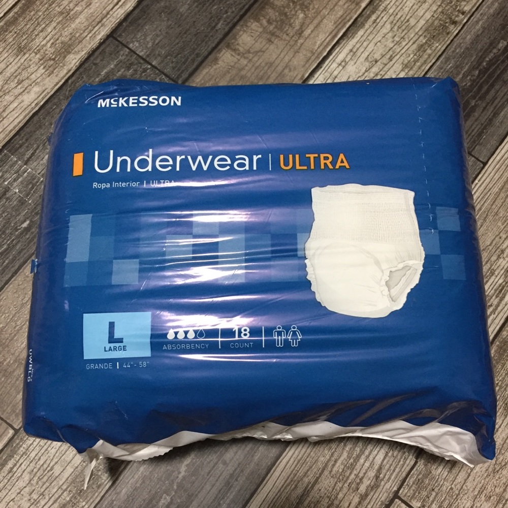 McKesson ultra underwear diaper large 18 count